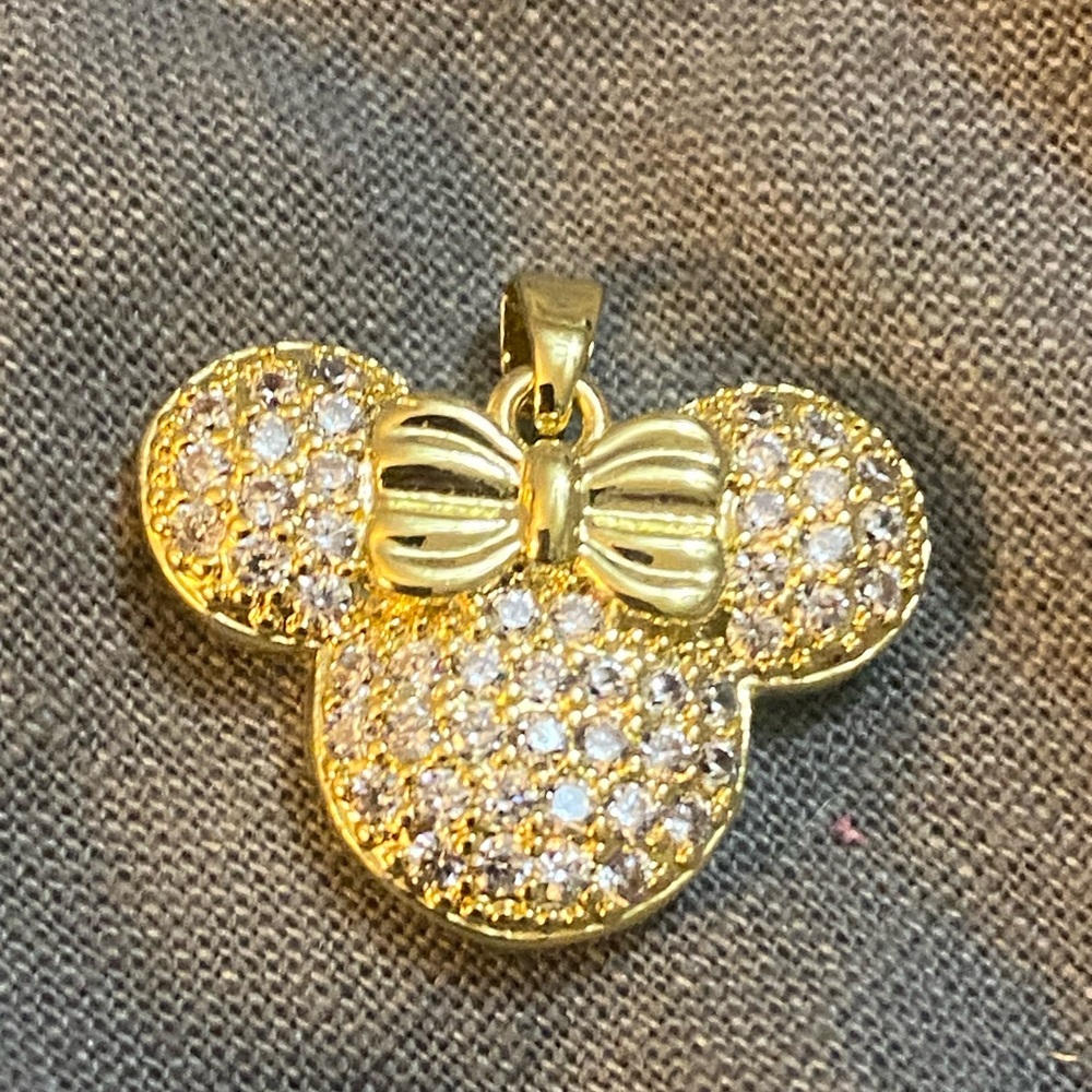 14k Gold Mini Mouse pendant